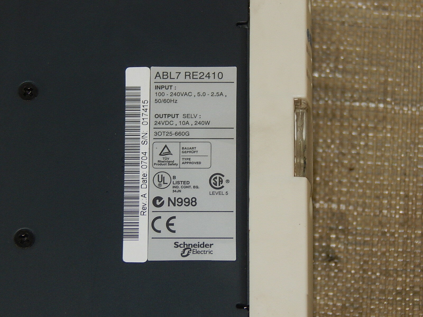  ABL7 RE2410 Telemecanique ABL7RE2410 used 