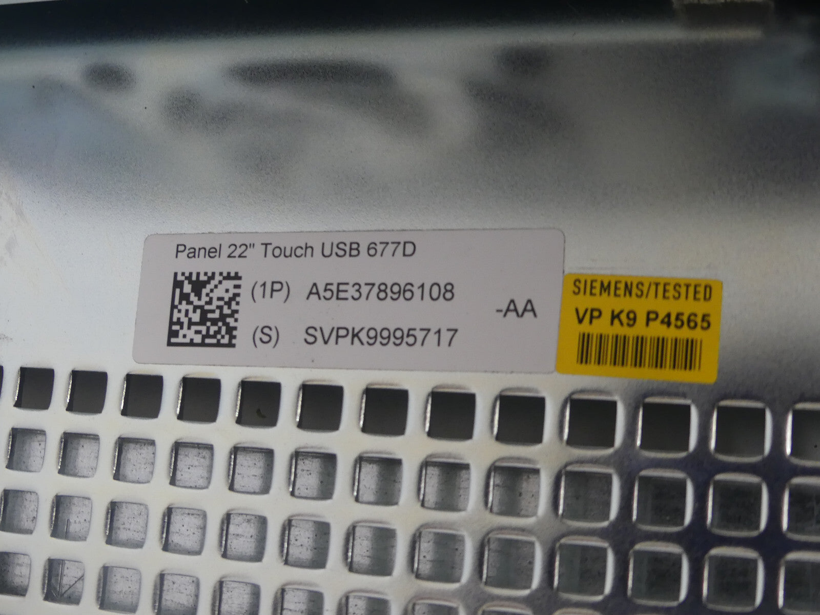 SIEMENS 6AV7260-2GM41-0BX6 SIMATIC IPC677D Panel PC A5E37896108