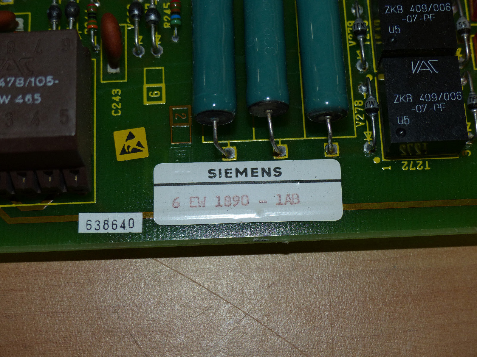 Siemens Simodrive Stromversorgung 6EW1890-1AB 6EW18901AB used s.Bilder
