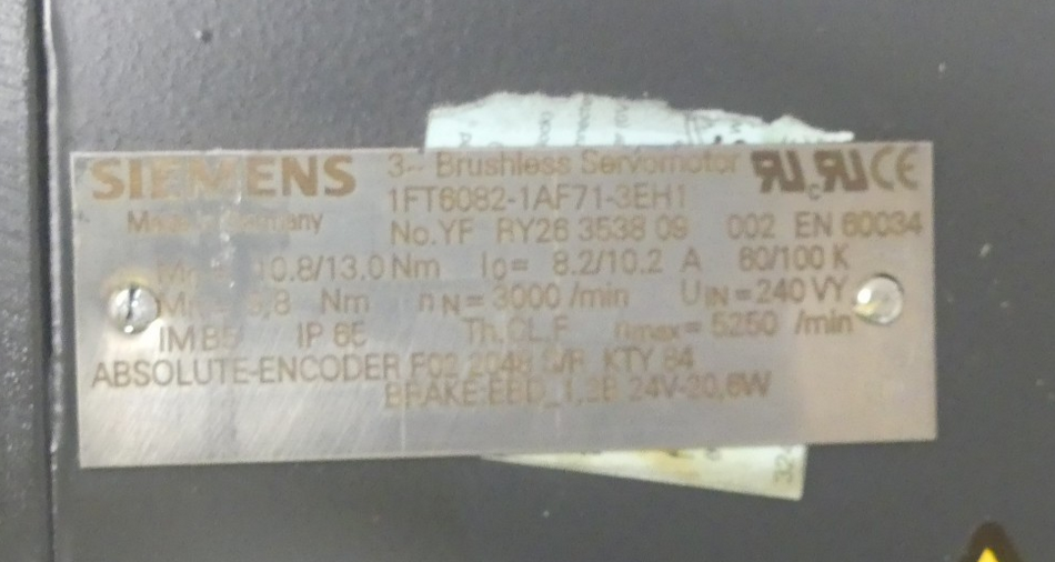 SIEMENS 1FT6082-1AF71-3EH1