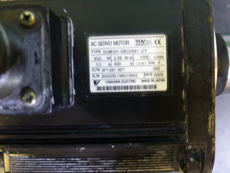 YASKAWA SGMGH-09D2A61-OY AC SERVO MOTOR USED