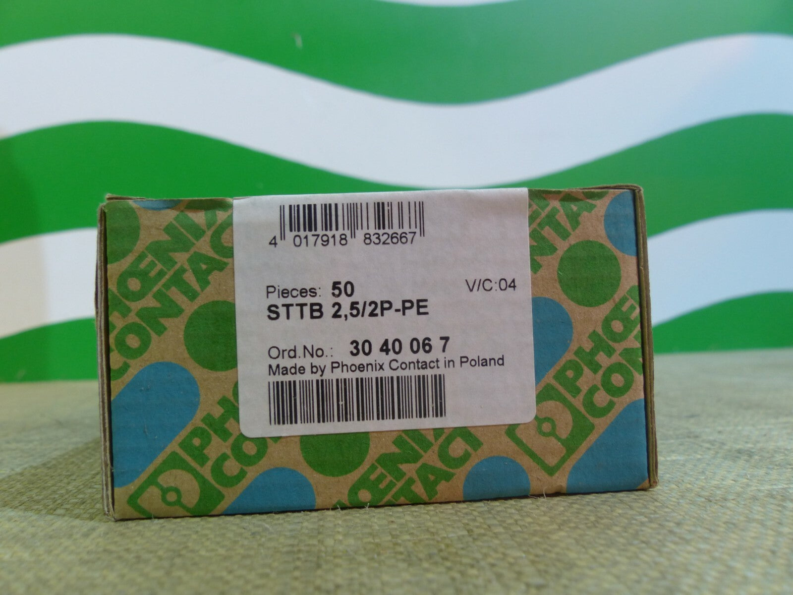 50 x Phoenix Contact STTB 2,5/2P-PE