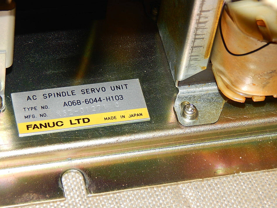FANUC AC Spindle Servo Unit  A06B-6044-H103,A20B1000-0690 Used
