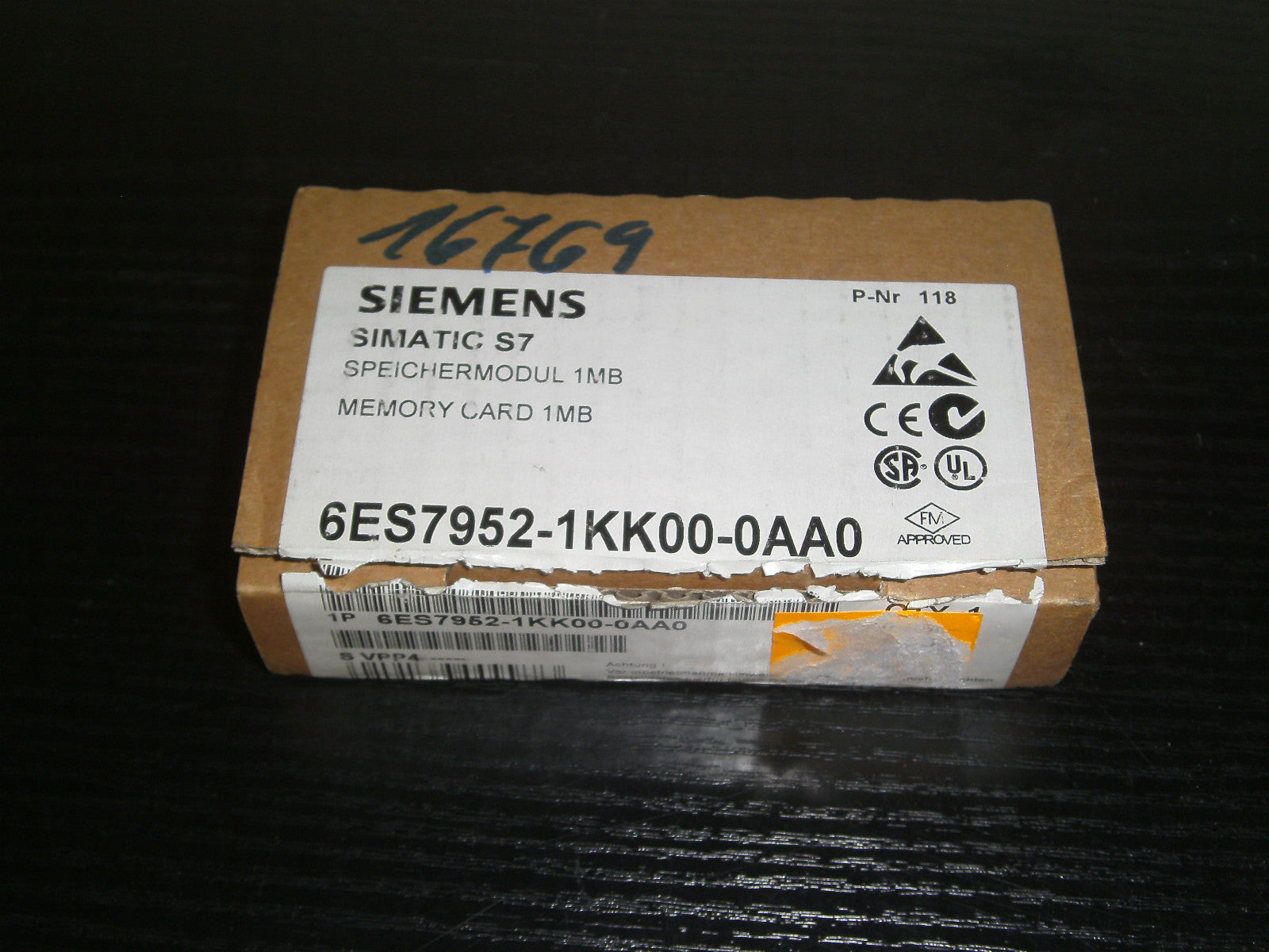 Siemens Simatic S7 Speichermodul 1MB  6ES7952-1KK00-0AA0