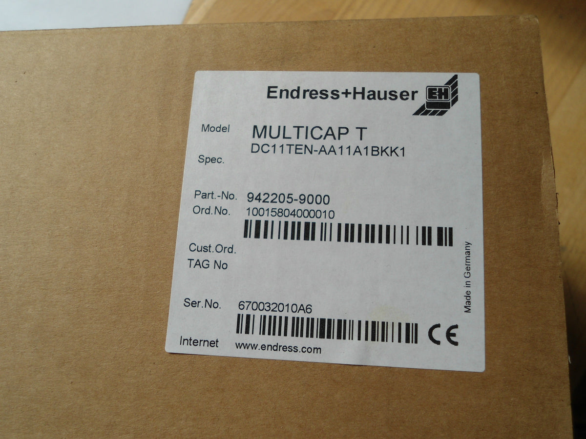 Endress+Hauser Multicap T DC11TEN-AA11A1BK1