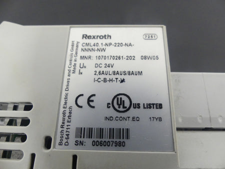 Rexroth CML40.2-NP-220-NA-NNNN-NW