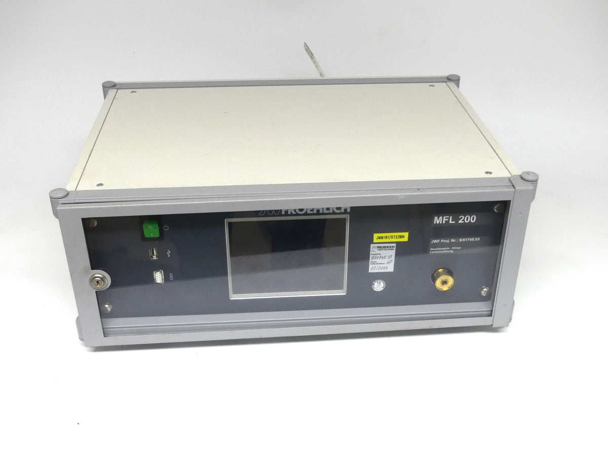 JW FROEHLICH MFL 200 LECKTESTGERÄT LEAK TEST DICHTHEITSPRÜFUNG 6/49838.0 BJ.2007
