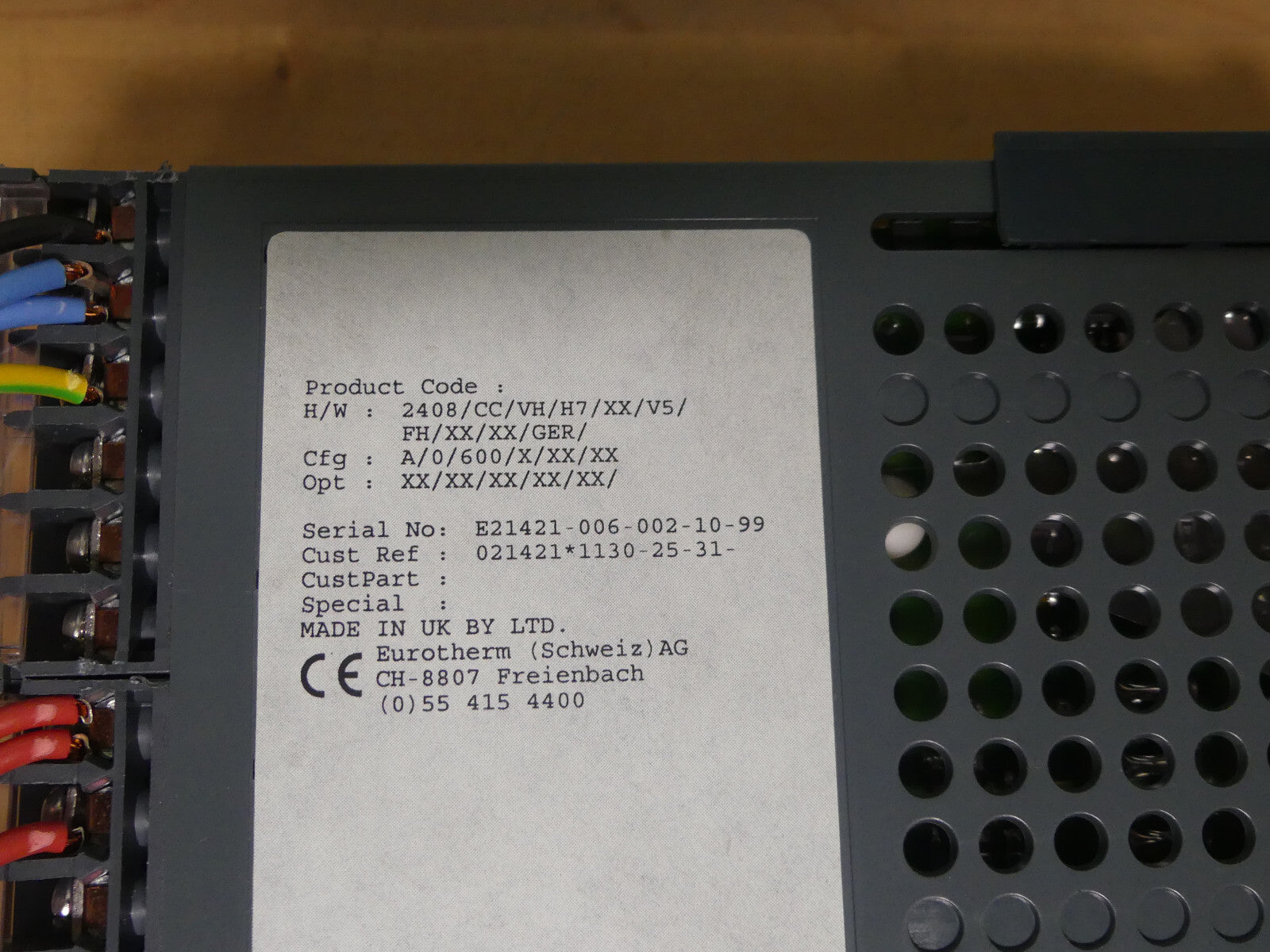 eurotherm 2408/cc/vh/h7/xx/v5/fh/xx/xx/ger/