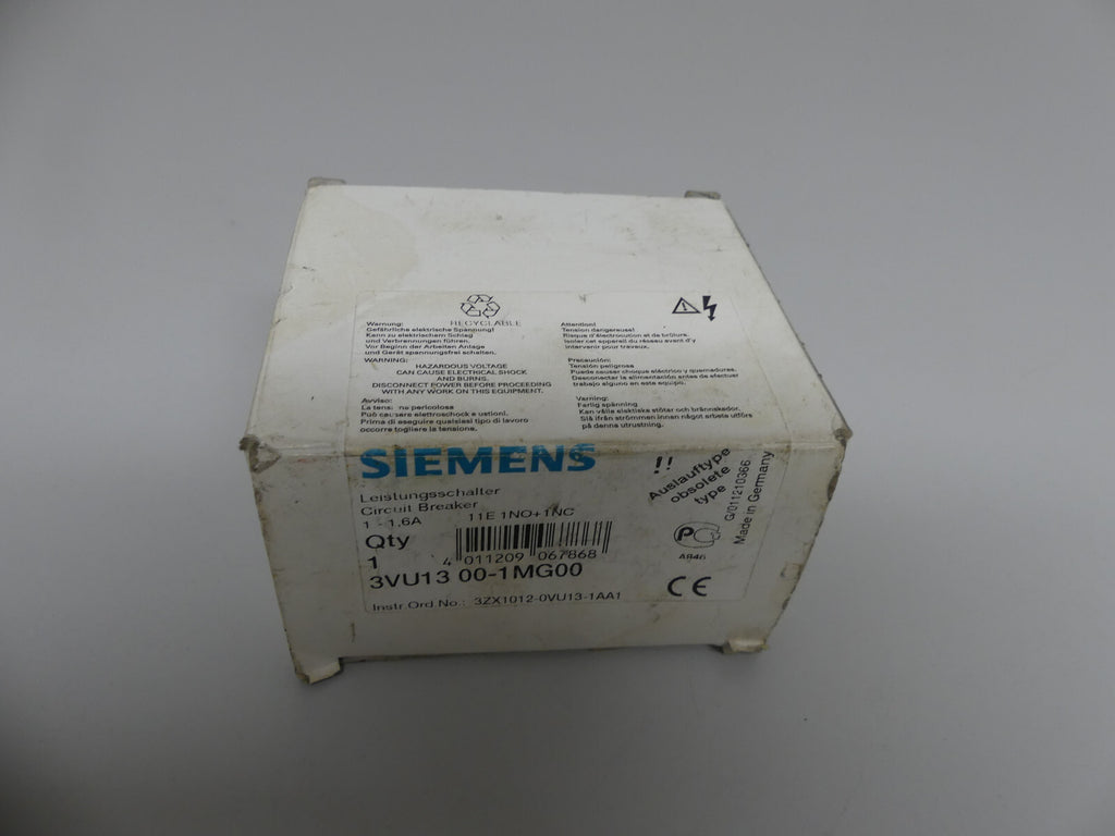 Siemens 3VU13 00-1MG00 Leistungsschalter