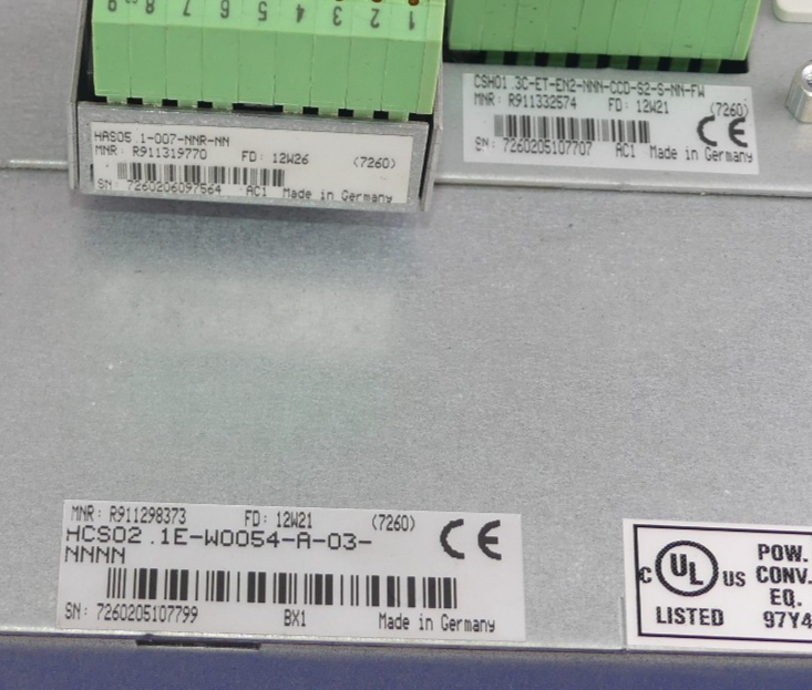 REXROTH HCS02.1E-W0054-A-03-NNNN MIT CSH01.3C-ET-EN2-NN-CCD-S2-S-NN-FW