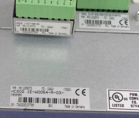 REXROTH HCS02.1E-W0054-A-03-NNNN MIT CSH01.3C-ET-EN2-NN-CCD-S2-S-NN-FW