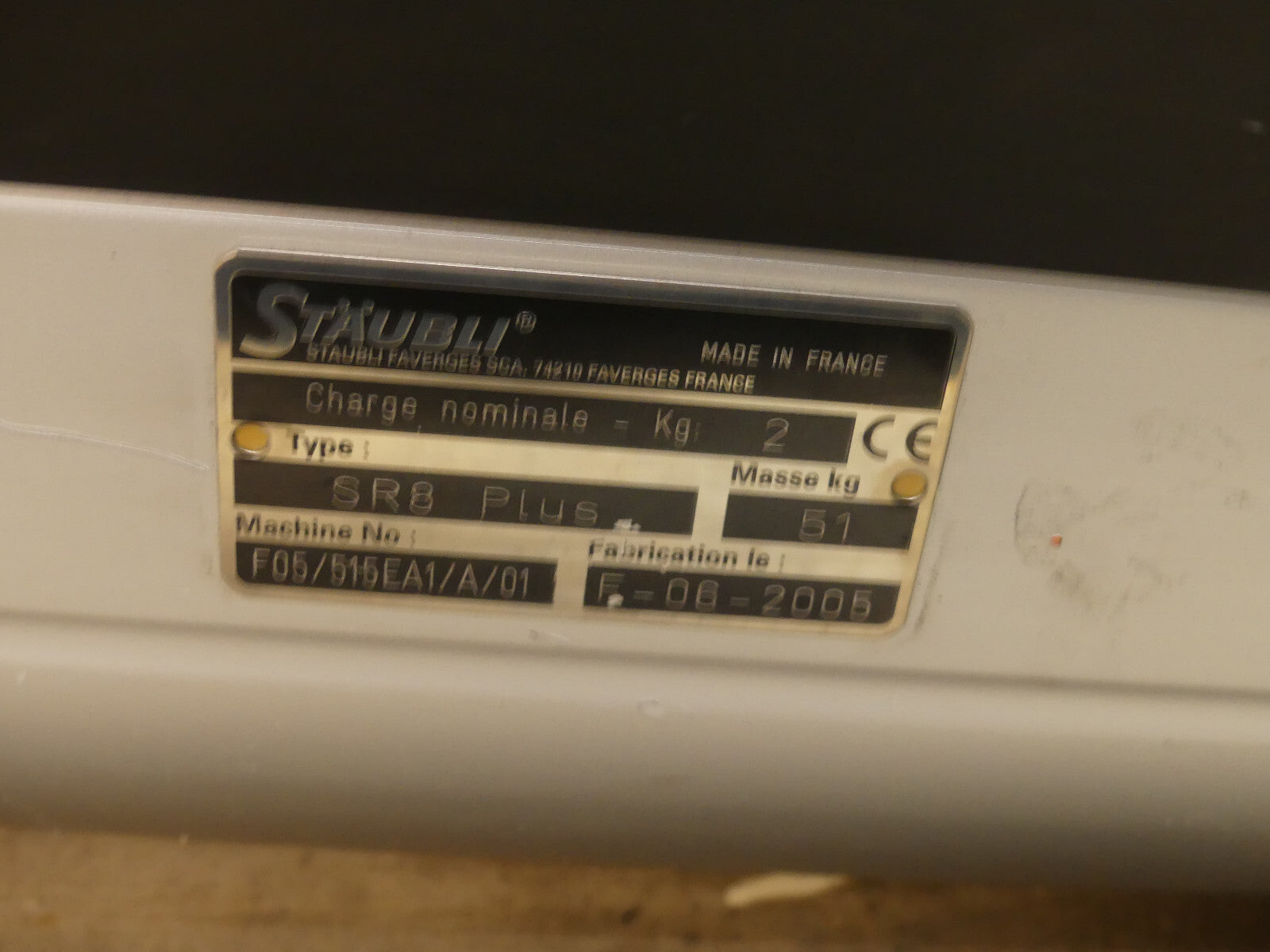 Stäubli turbo scara SR8 plus nur Mechanik Bj.2005 s.Bilder