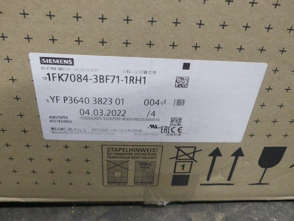 SIEMENS AC Servo Motor 1FK7084-3BF71-1RH1