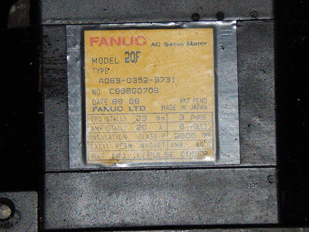 Fanuc A06B-0352-B731 AC Servo Motor  Used