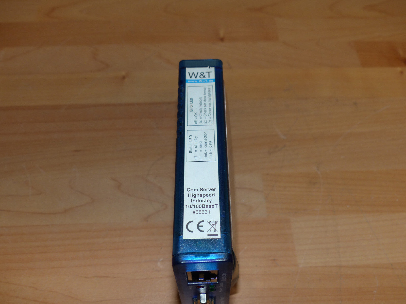 W&T 10/100BaseT Com Server Highspeed Industry 58631 used