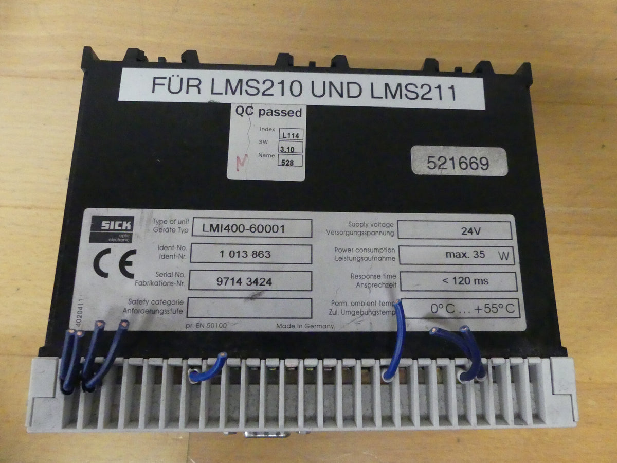 SICK OPTIC ELECTRONIC LMI 400-60001