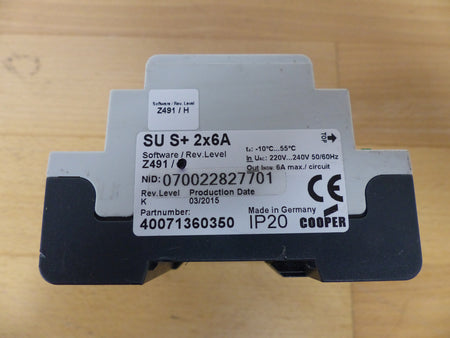 COOPER SU S+ 2x6A SWITCHING UNIT