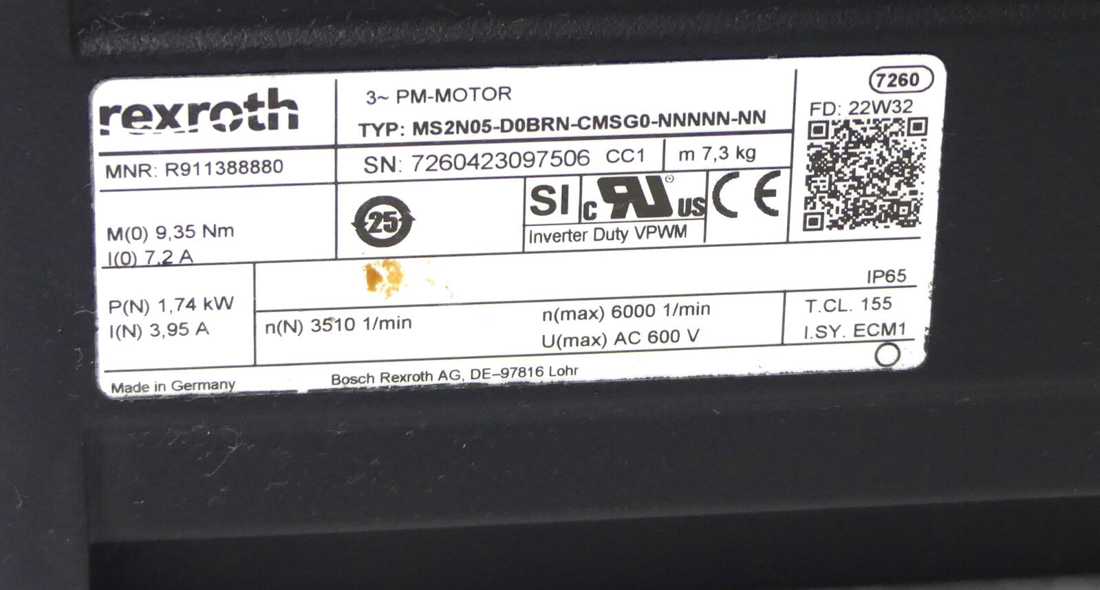 Rexroth MS2N05-D0BRN-CMSG0-NNNNN-NN