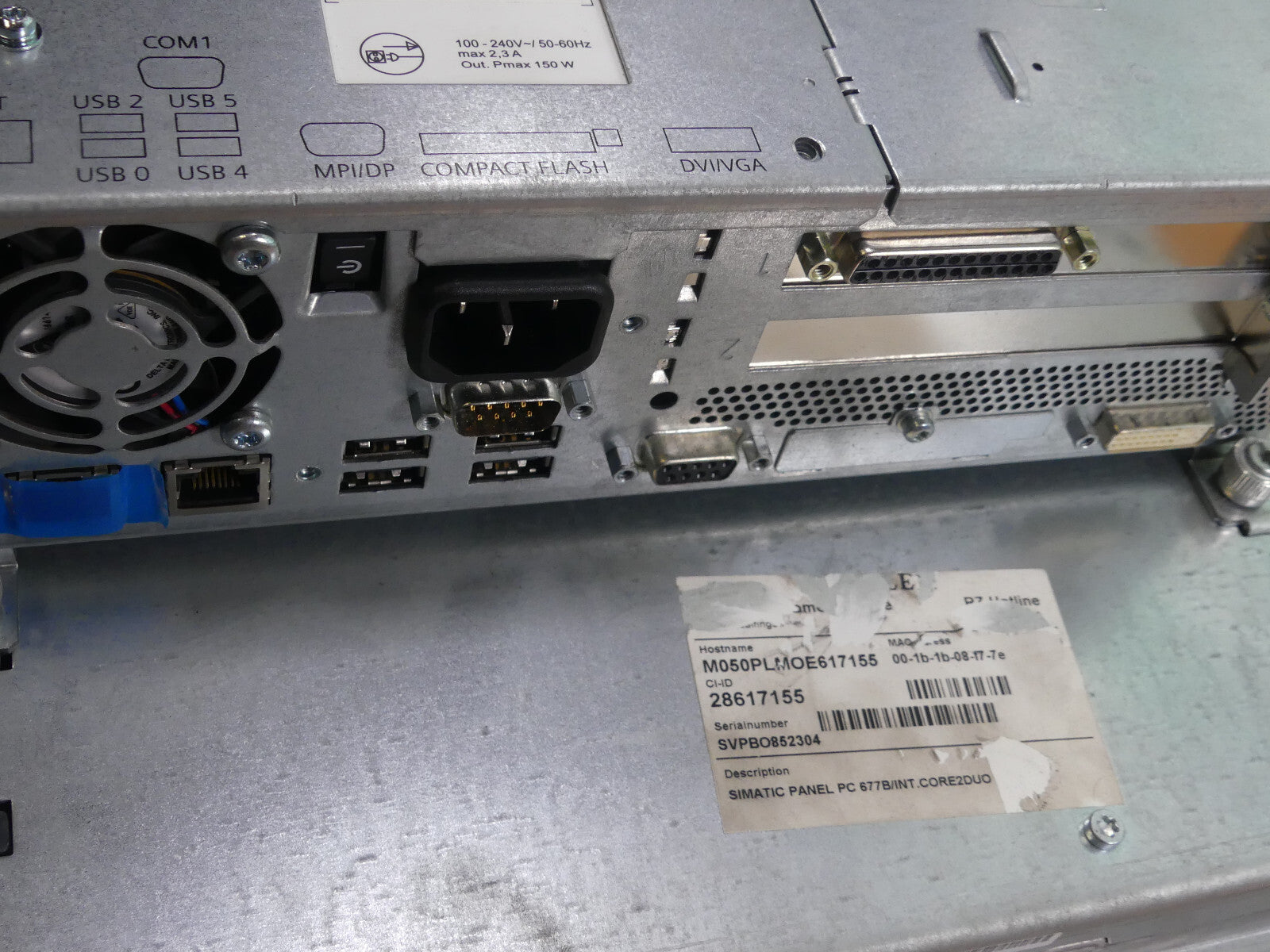 SIEMENS SIMATIC 6AV7803-0BC20-1AA0 6AV7 803-0BC20-1AA0 Panel PC 677 15"