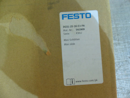  FESTO  DGSL-25-30-E3-PA / DGSL 25 30 E3 PA 543909 Schlitteneinheit 