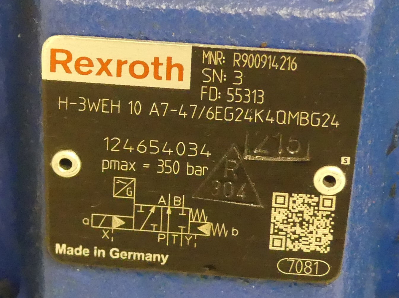 REXROTH  H-4WEH 10 U10B47/6EG244QM0G24+Enaschalter GIV50-11