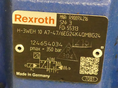 REXROTH  H-4WEH 10 U10B47/6EG244QM0G24+Enaschalter GIV50-11