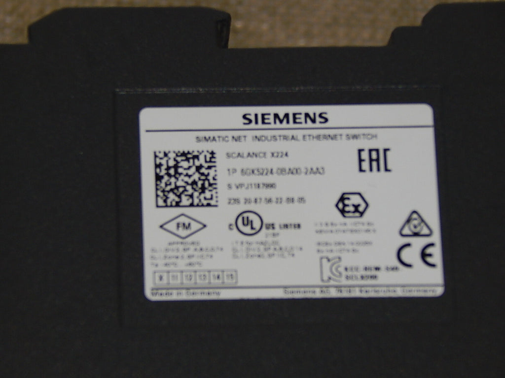  Siemens 6GK5224-0BA00-2AA3  Scalance  Simatic NET Ethernet Switch E.10