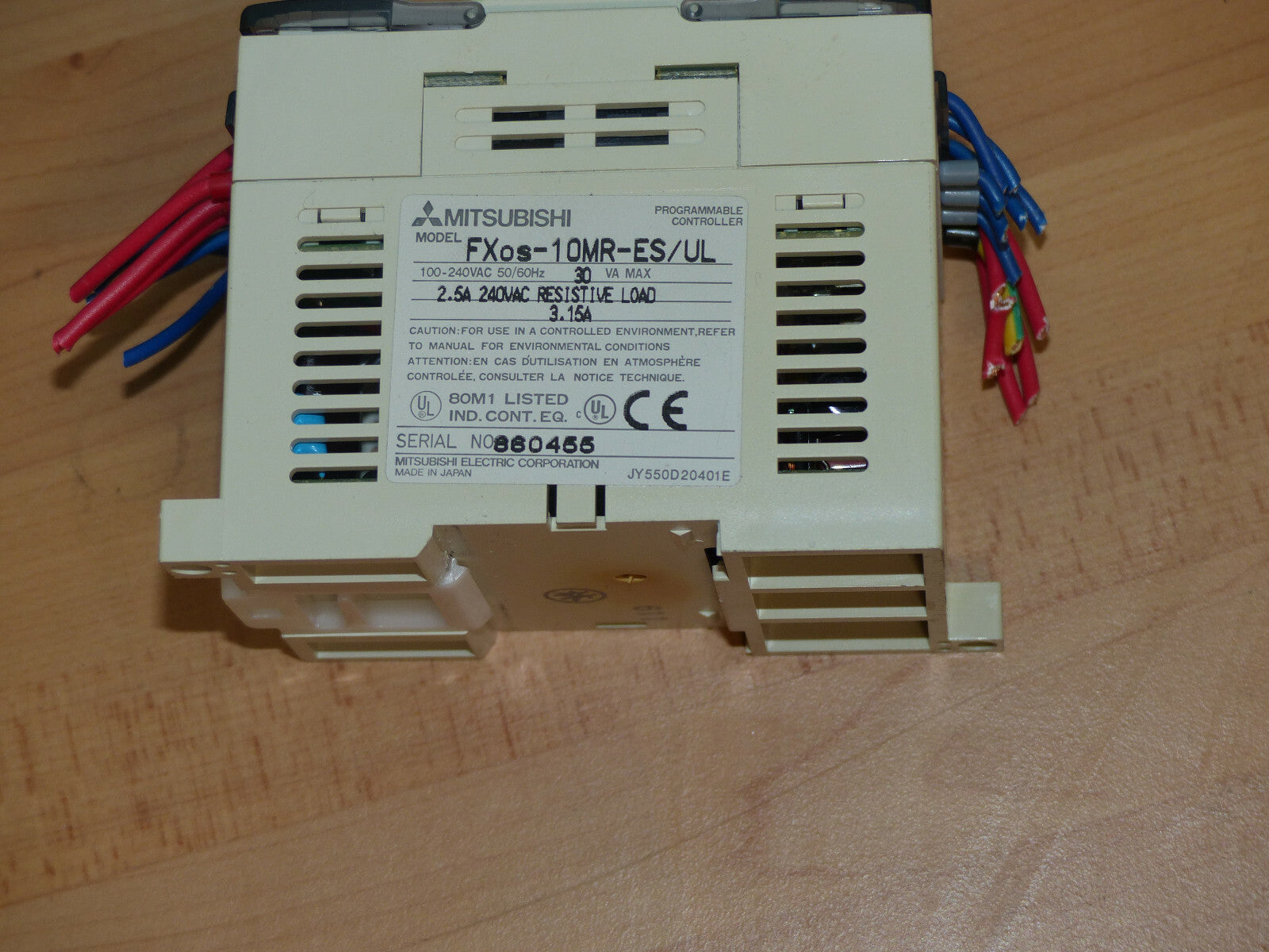 MITSUBISHI MELSEC  CONTROLLER FXos-10MR-ES/UL // FX0S-10MR-ES/UL