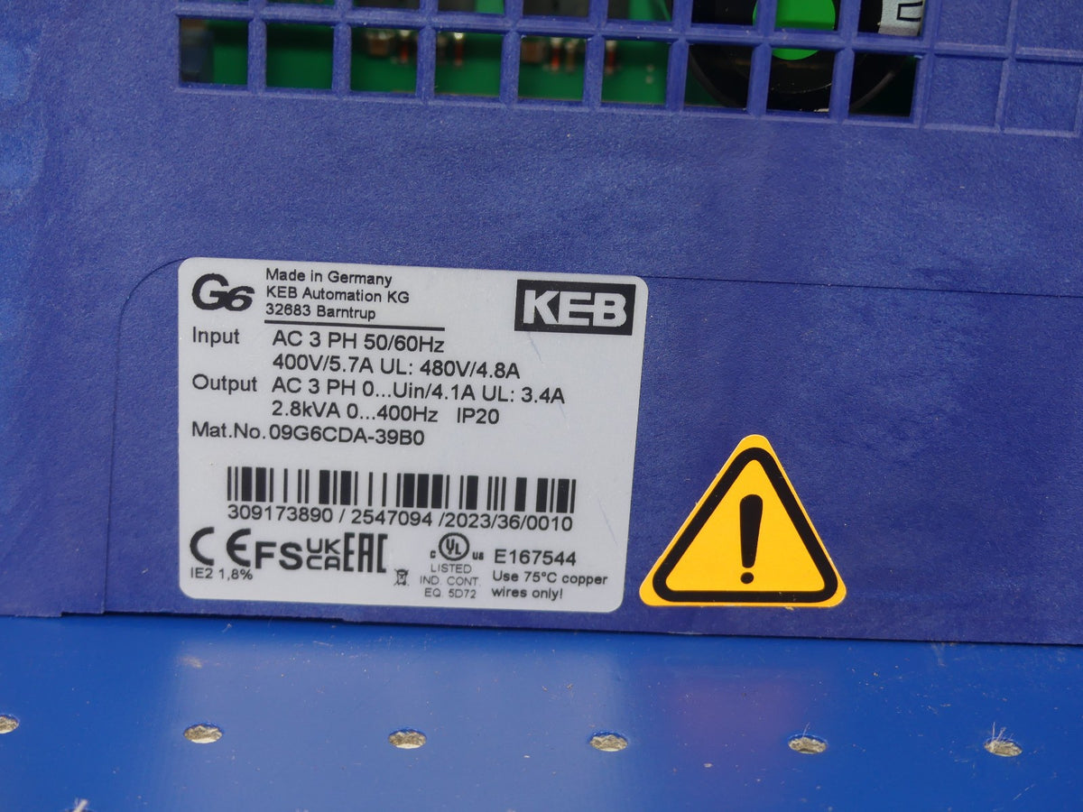 KEB COMBIVERT G6 09G6CDA-39B0