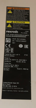 REXROTH XCS1-W0054ARN-01NETT0NNNN-S02RSN2NNNN0NN