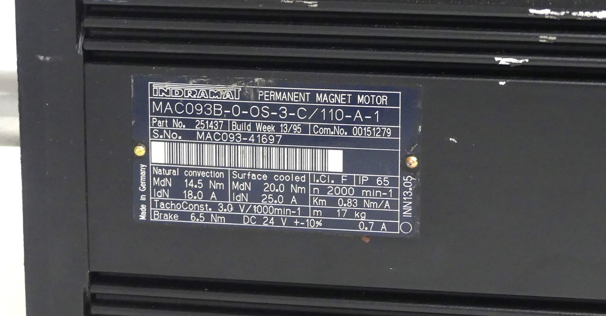 REXROTH  MAC093B-0-OS-3-C/110-A-1