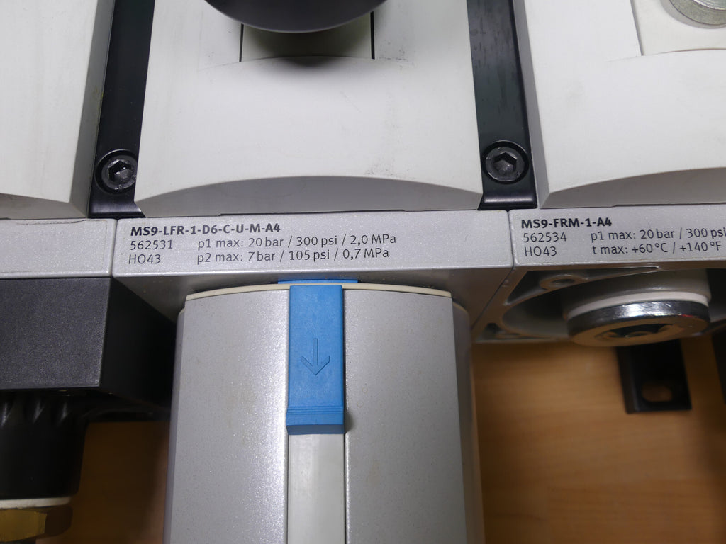 FESTO MS9-EM-1-VS+LFR-1-D6-C-U-M-A4+FRM-1-A4+SV-1-C-10V24P+FRM-1-A4 s.Bilder