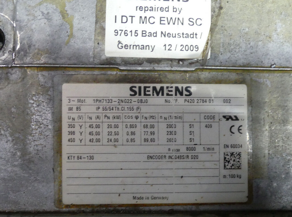 Siemens 1PH7133-2NG00-0BJ0