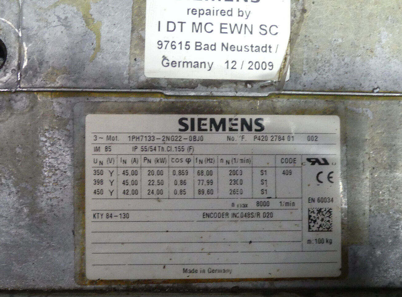 Siemens 1PH7133-2NG00-0BJ0