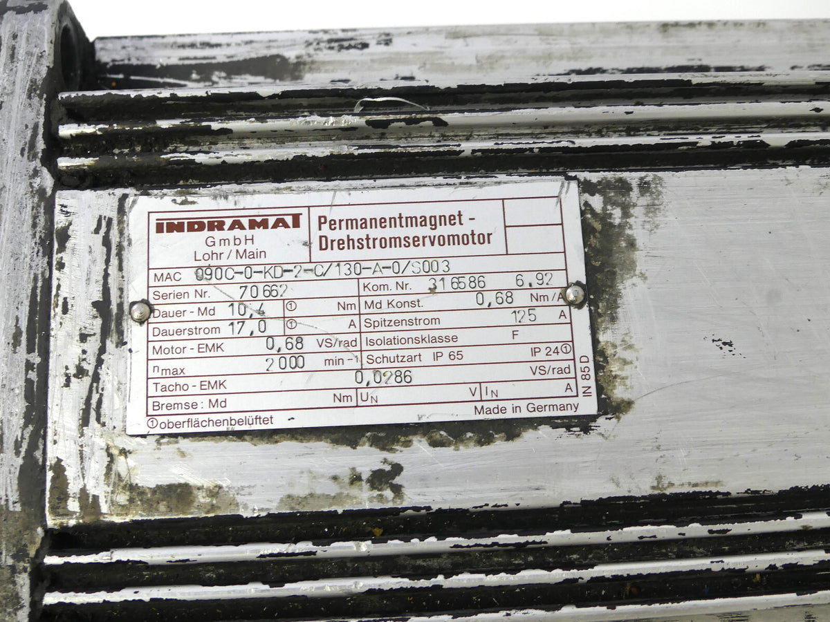 Indramat MAC090C-0-KD-2-C/130-A-0/S003 Servomotor