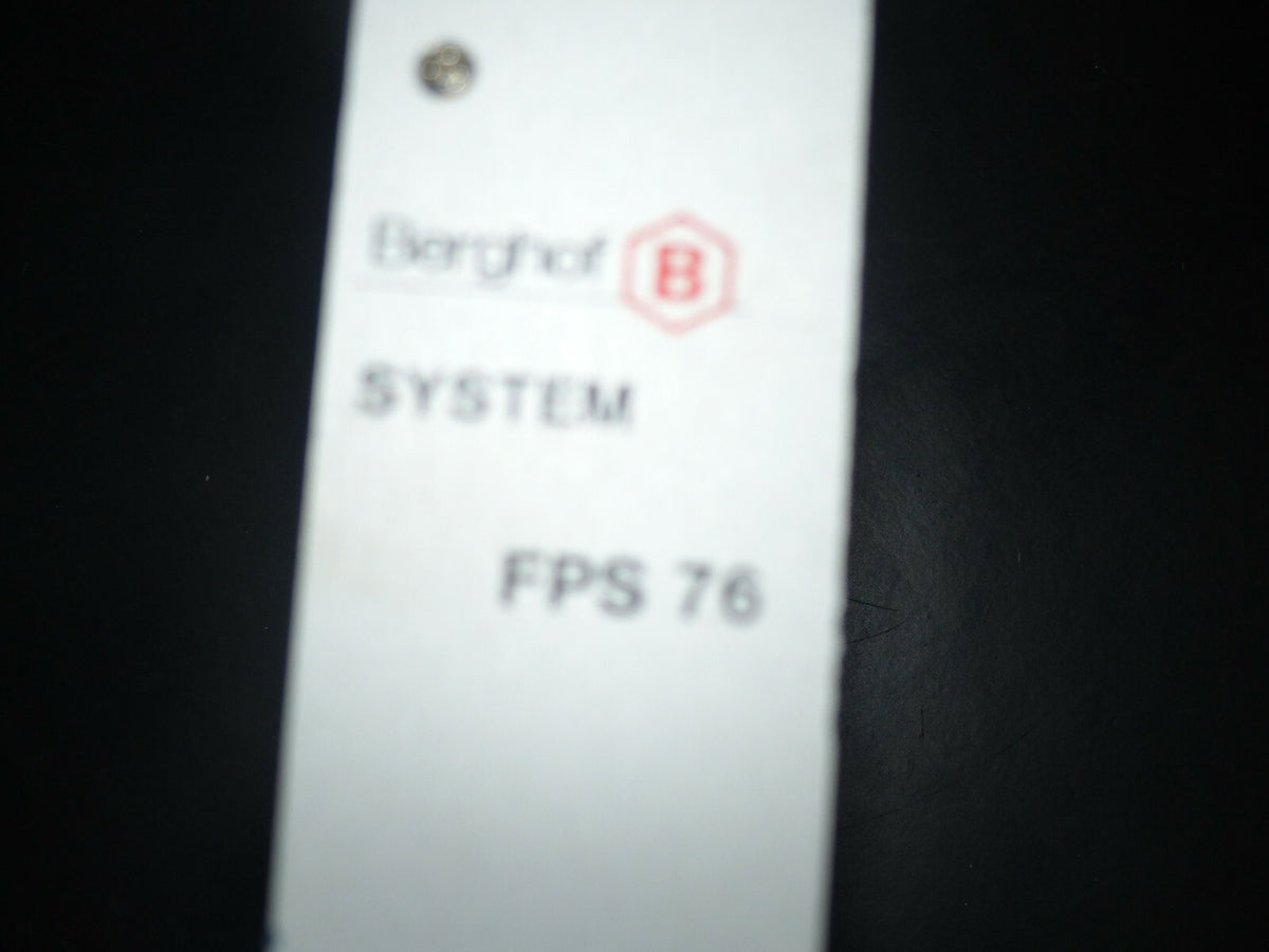 Berghof System FPS 76 Schältregler
