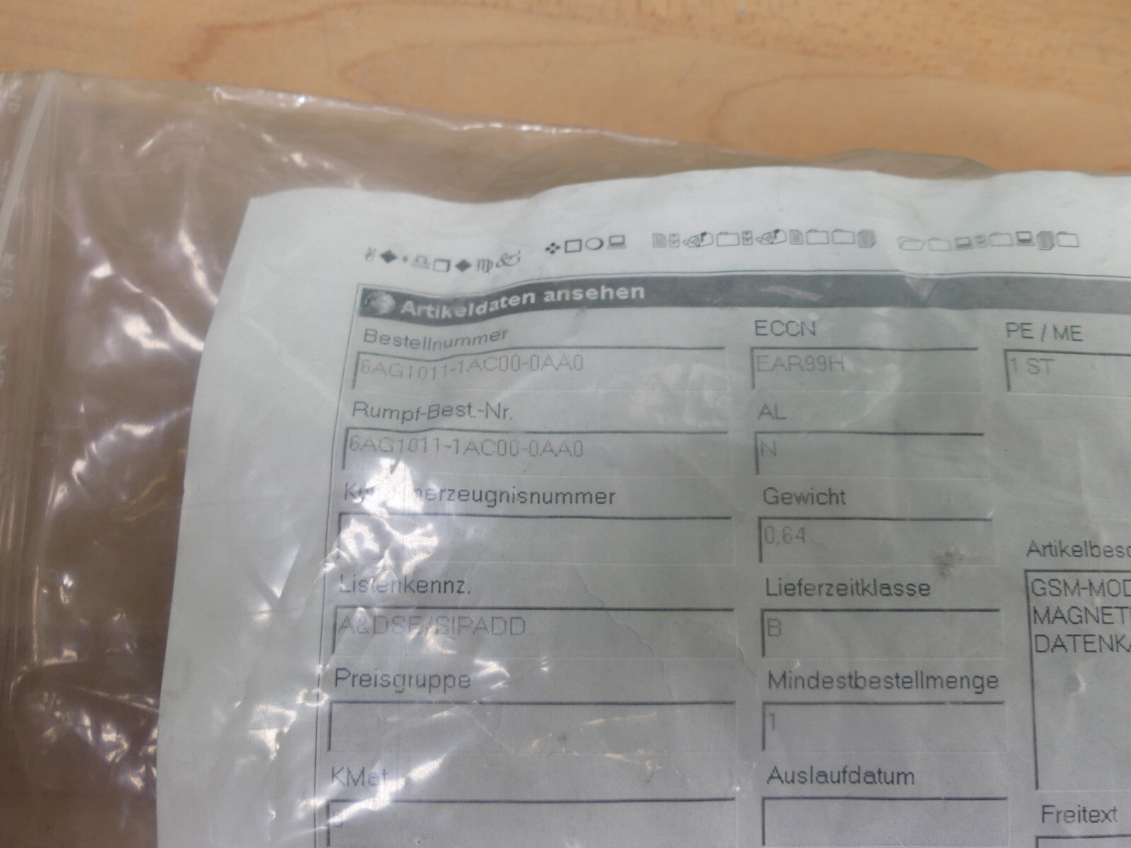 SIEMENS 6AG1011-1AC00-0AA0 SIPLUS GSM-KIT