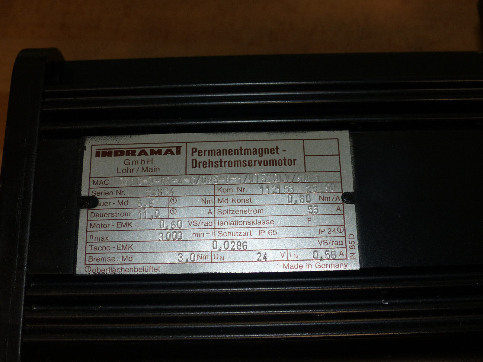 INDRAMAT  MAC071C-0-NS-4-C/095-B-1/WI520LV/s001 used s.Bilder