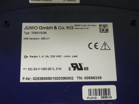 jumo 705015/36 HW-Version:285.01