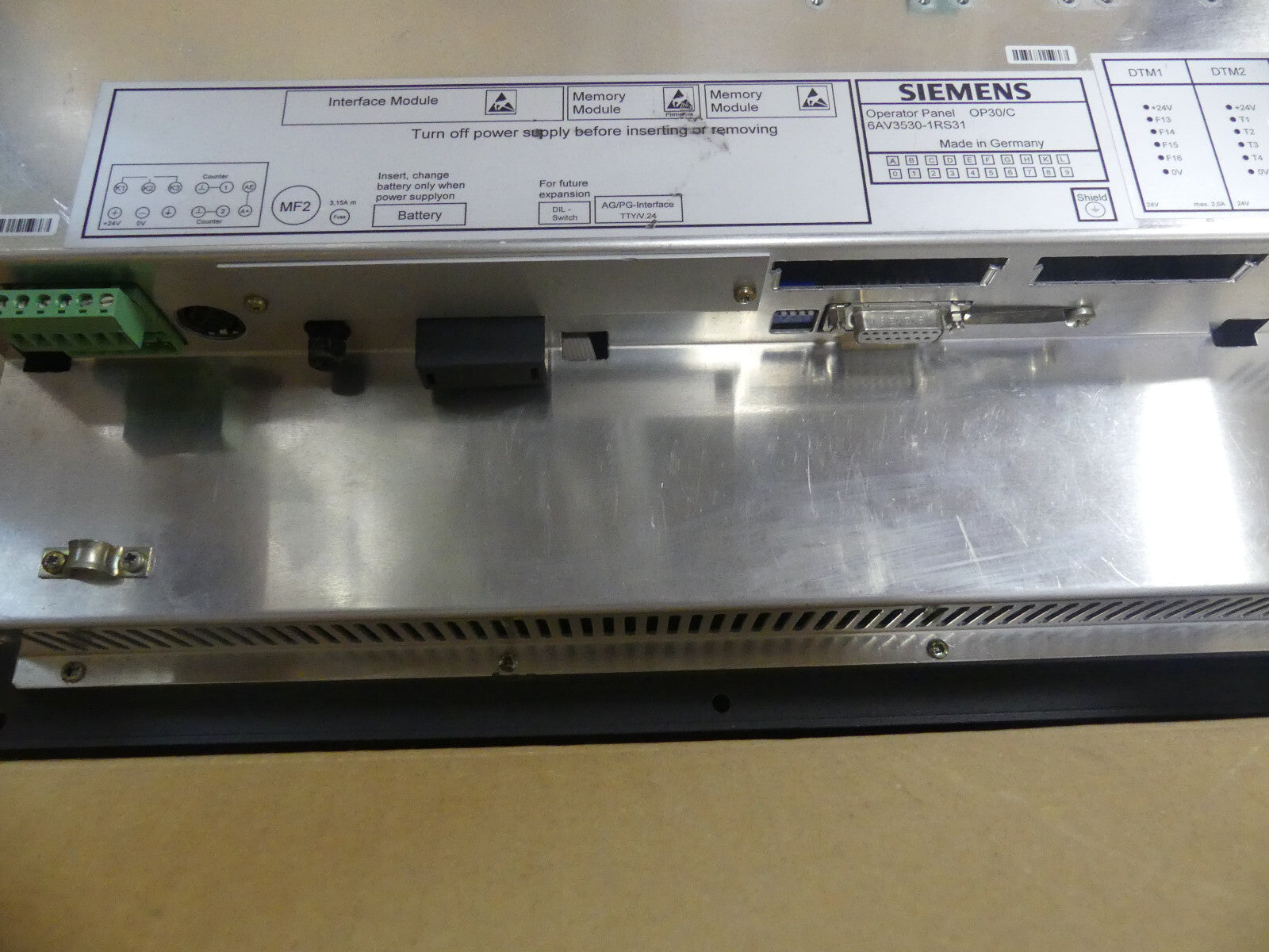 Siemens Operator Panel OP30/C Color 6AV3530-1RS31