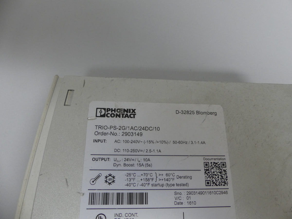 Phoenix Contact TRIO-PS-2G/1AC/24DC/10  2903149