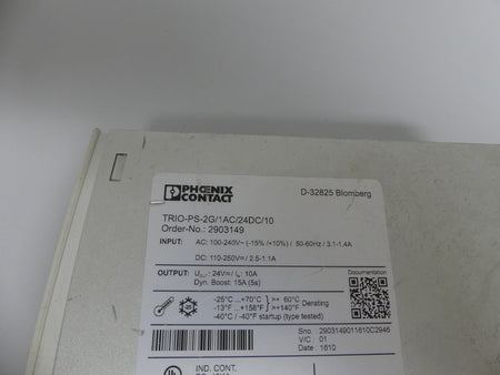 Phoenix Contact TRIO-PS-2G/1AC/24DC/10  2903149