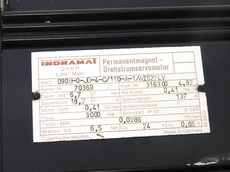 Indramat MAC090B-0-JD-4-C/110-A-1-/WI522LV