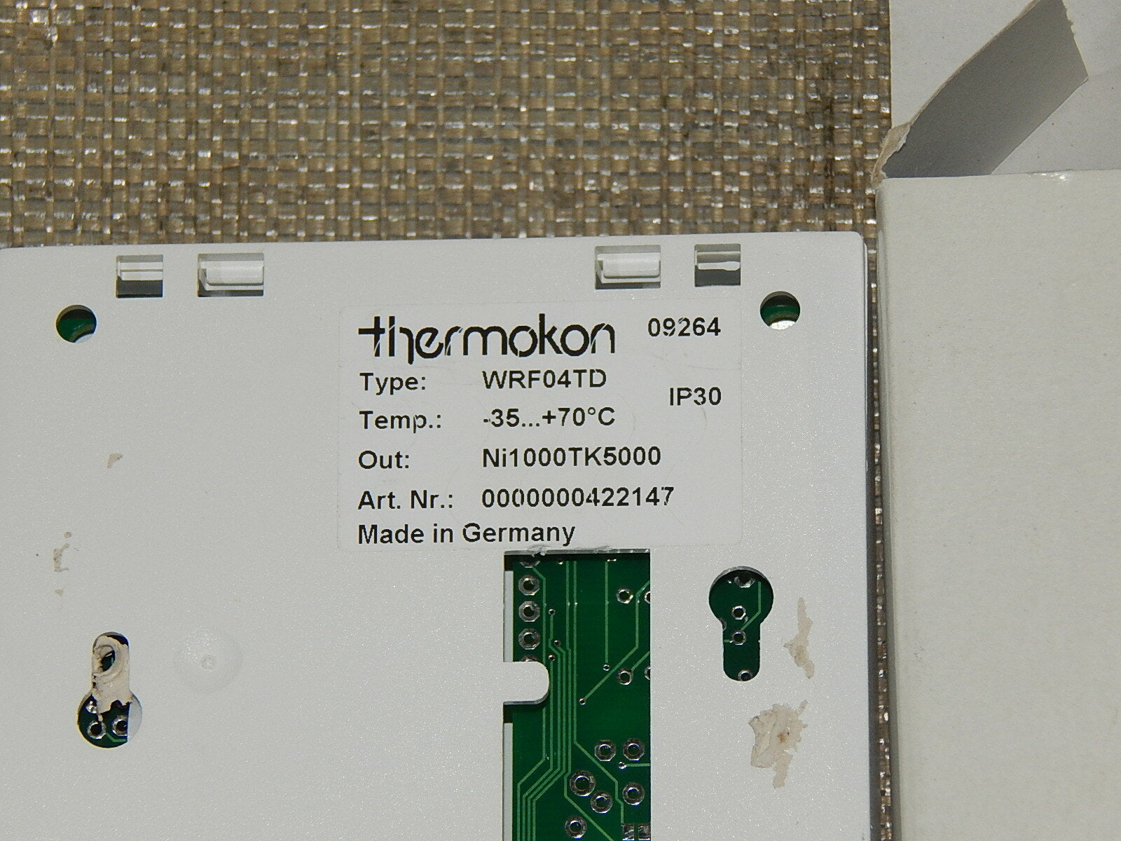  Thermokon WRF04TD RAUMTEMPERATURFÜHLER  New