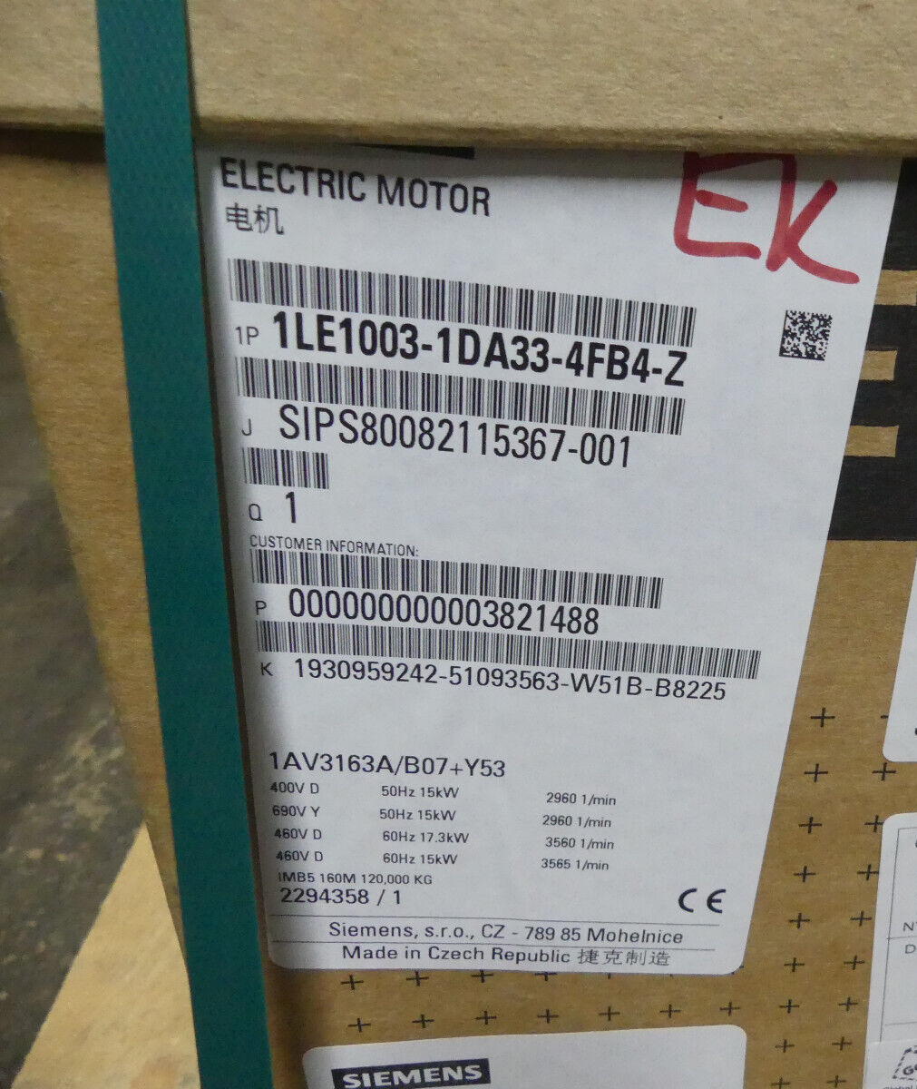 SIEMENS  1LE1003-1DA33-4FB4-Z