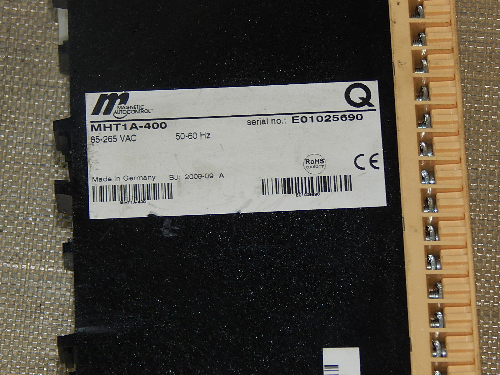 Magnetic Autocontrol  MHT1-400  E01025690 Schleifen Auswertgerät