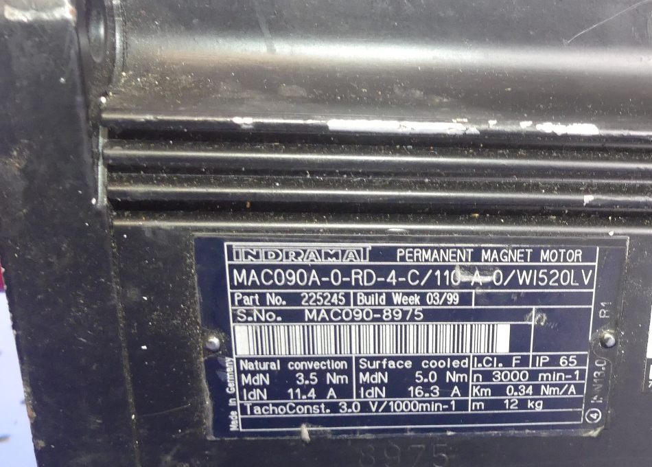 INDRAMAT MAC090A-0-RD-4-C/110-A-0/WI520LV