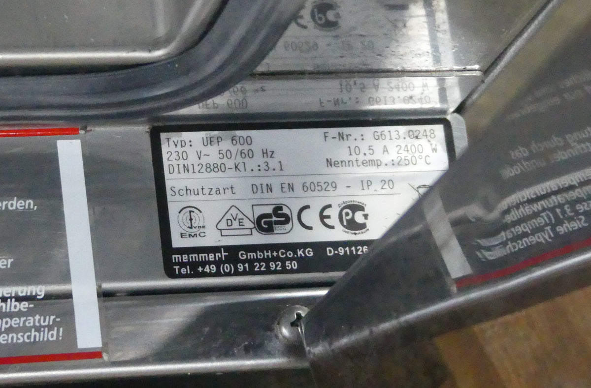 Memmert typ: UFP 600