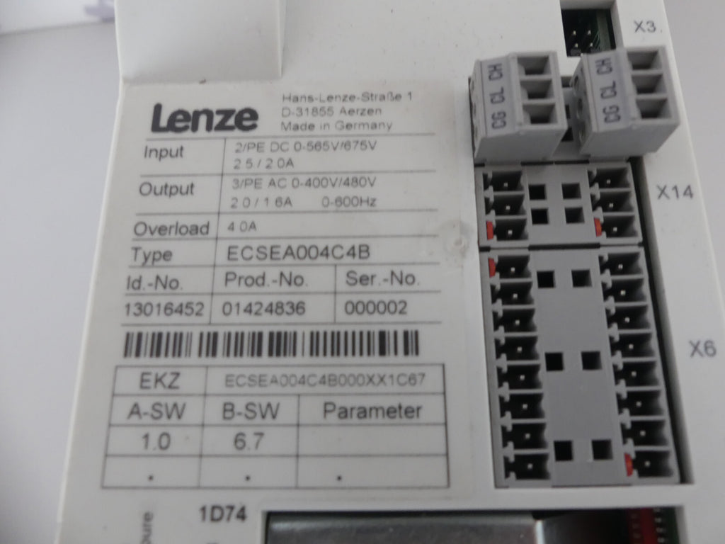 Lenze ECSEA004C4B Servo Drive