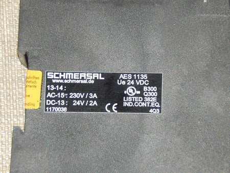  Schmersal  AES 1135 Ue 24 VDC, Safetyrelais/Schutztürüberwachung  used